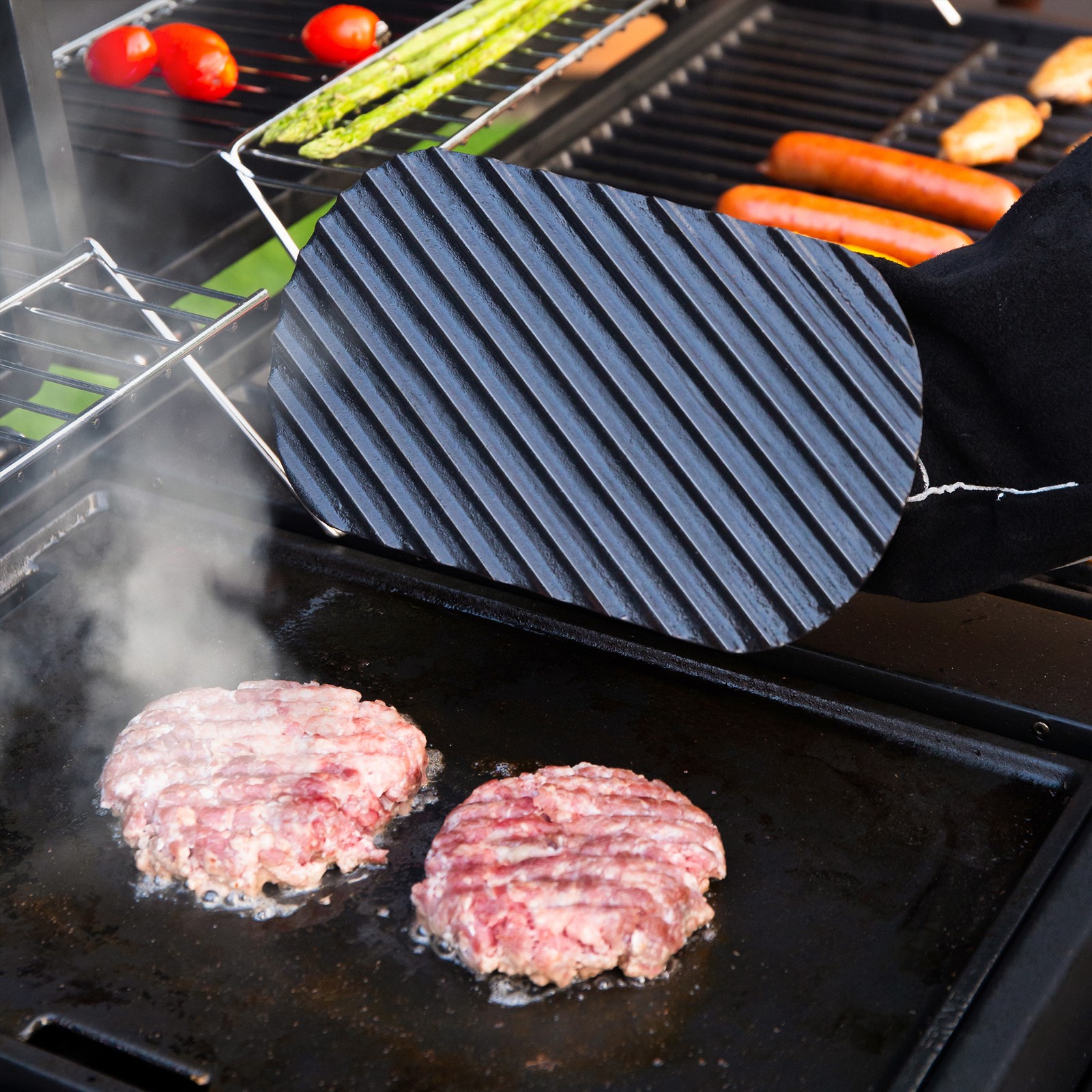 Expert Grill Cast Iron Griddle Press Heavy Duty