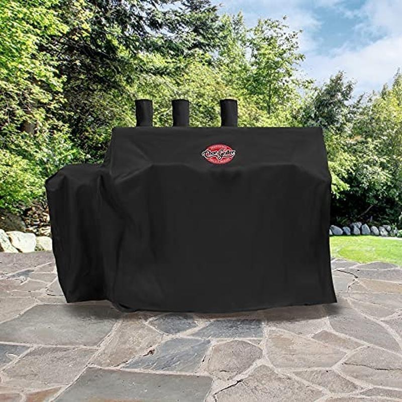 Heavy-Duty Polyester Grill Cover Expandable Outdoor Smoker Protection Custom Fit