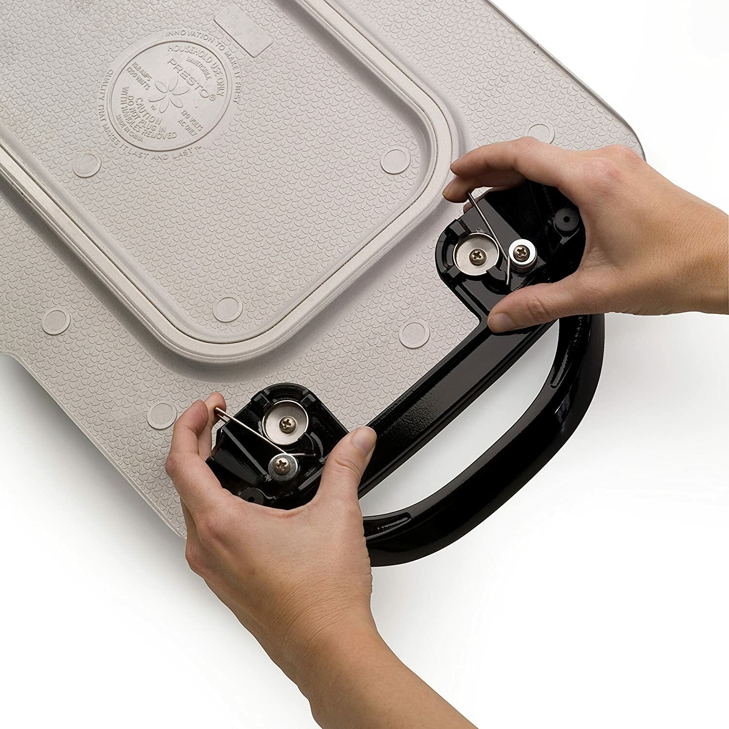 Presto 07061 22 inch Electric Grill Griddle With Removable Handles Black