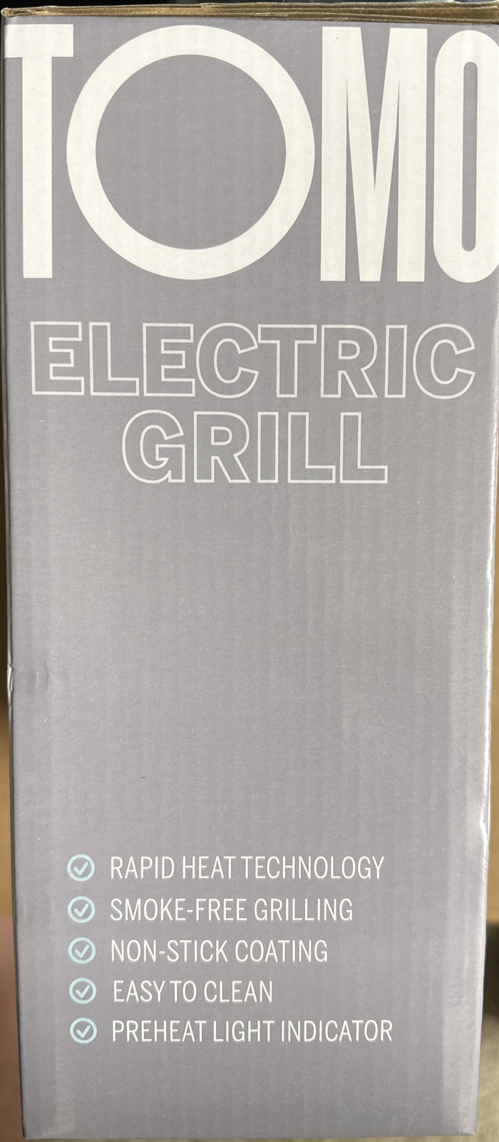 Electric Grill TOMO Convenient Compact Grilling Smoke Free Nonstick Easy Clean