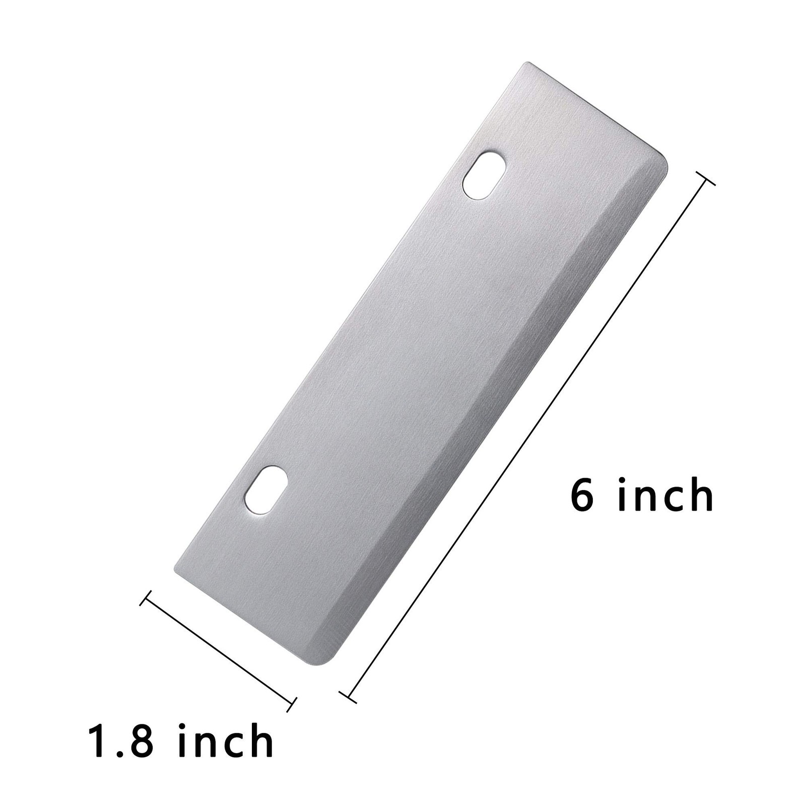 BOLEXINO Grill Scrapers Blade 1.8″ x 6.1″ Scraper Blades, Sliver