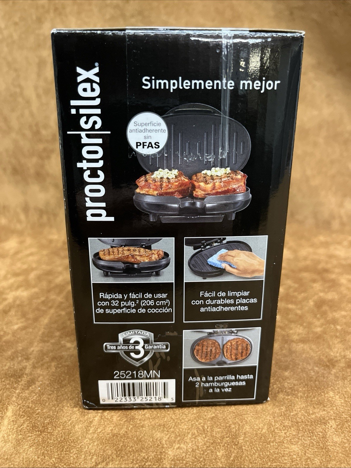 Proctor Silex Compact Grill, Brand New