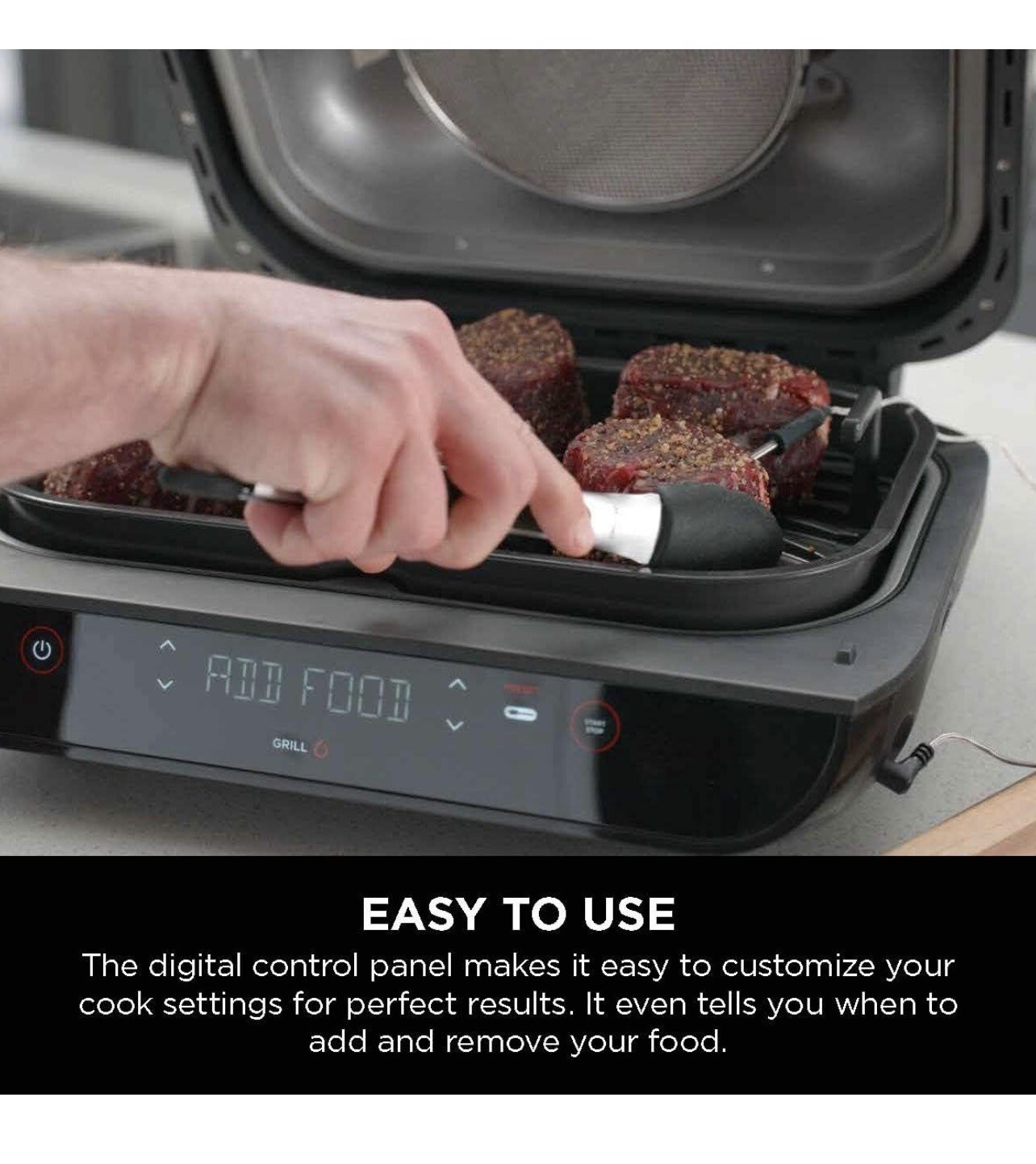 Ninja Foodi FG551 Smart XL Indoor Grill – Black