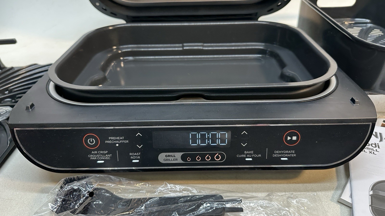 Ninja BG500C S5 Foodi 5 In 1 Indoor Grill and Air Fryer Stainless Steel