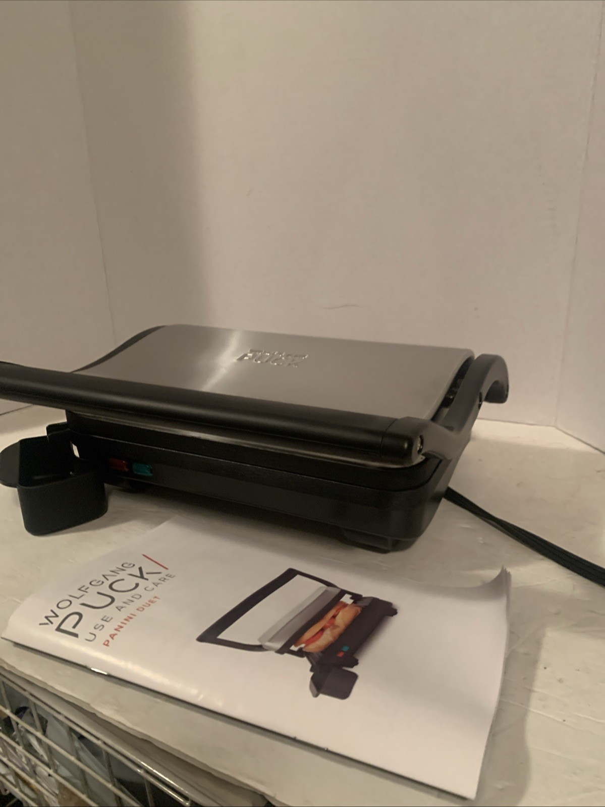 Wolfgang Puck Panini Duet Grill Non Stick SWPGPP0020-IT Cool Touch Handle New