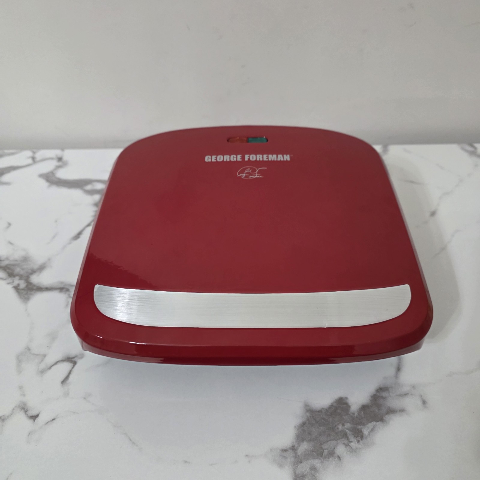 George Foreman 4-Serving Removable Plate Grill and Panini Press, Red, GRP360R