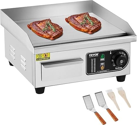 VEVOR Commercial Electric Griddle 1700W Countertop Flat Top