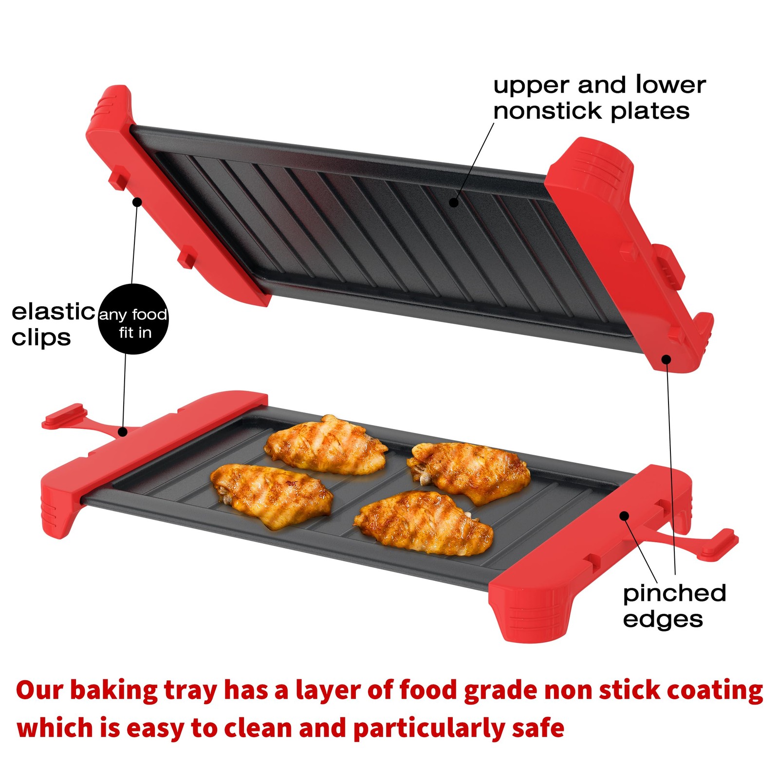 Microwave Sandwich Maker & Grill Cheese Maker with Silicone Oven Mitts, Fast …