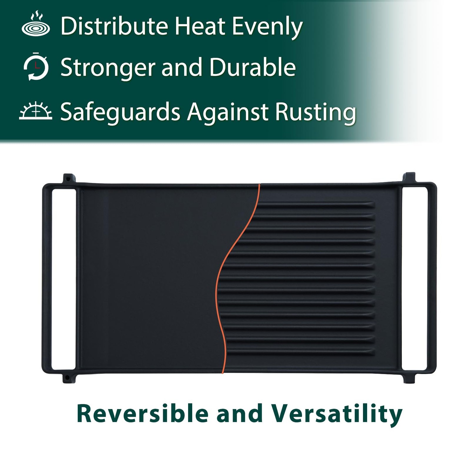 WB31X24998 WB31X24738 GE Gas Stove Griddle Replacement JXGRILL1 Reversible Cast