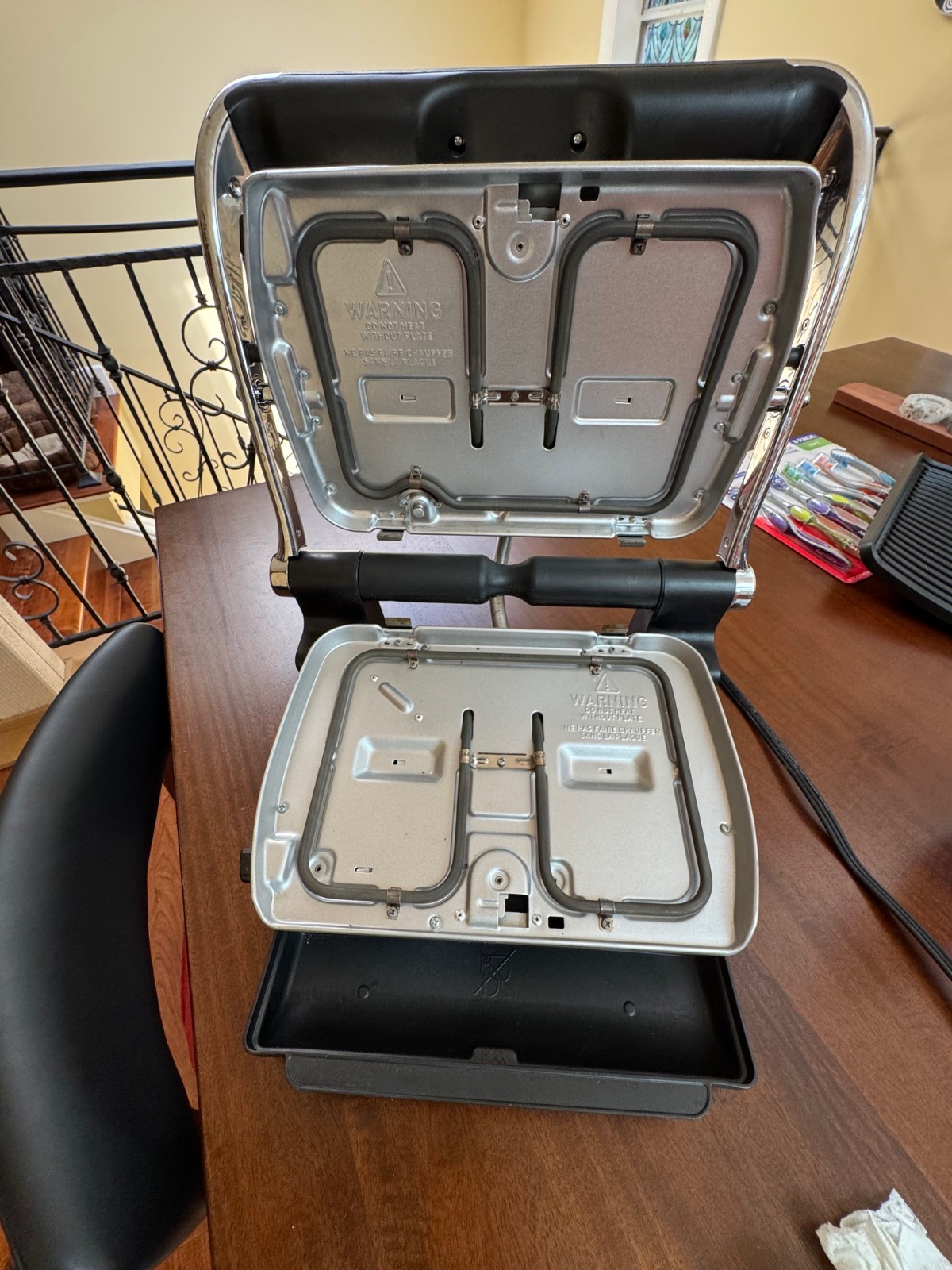 ALL-CLAD AUTOSENSE XL MEAT GRILL PANINI PRESS 8358s2 & DRIP TRAY 1800W TESTED