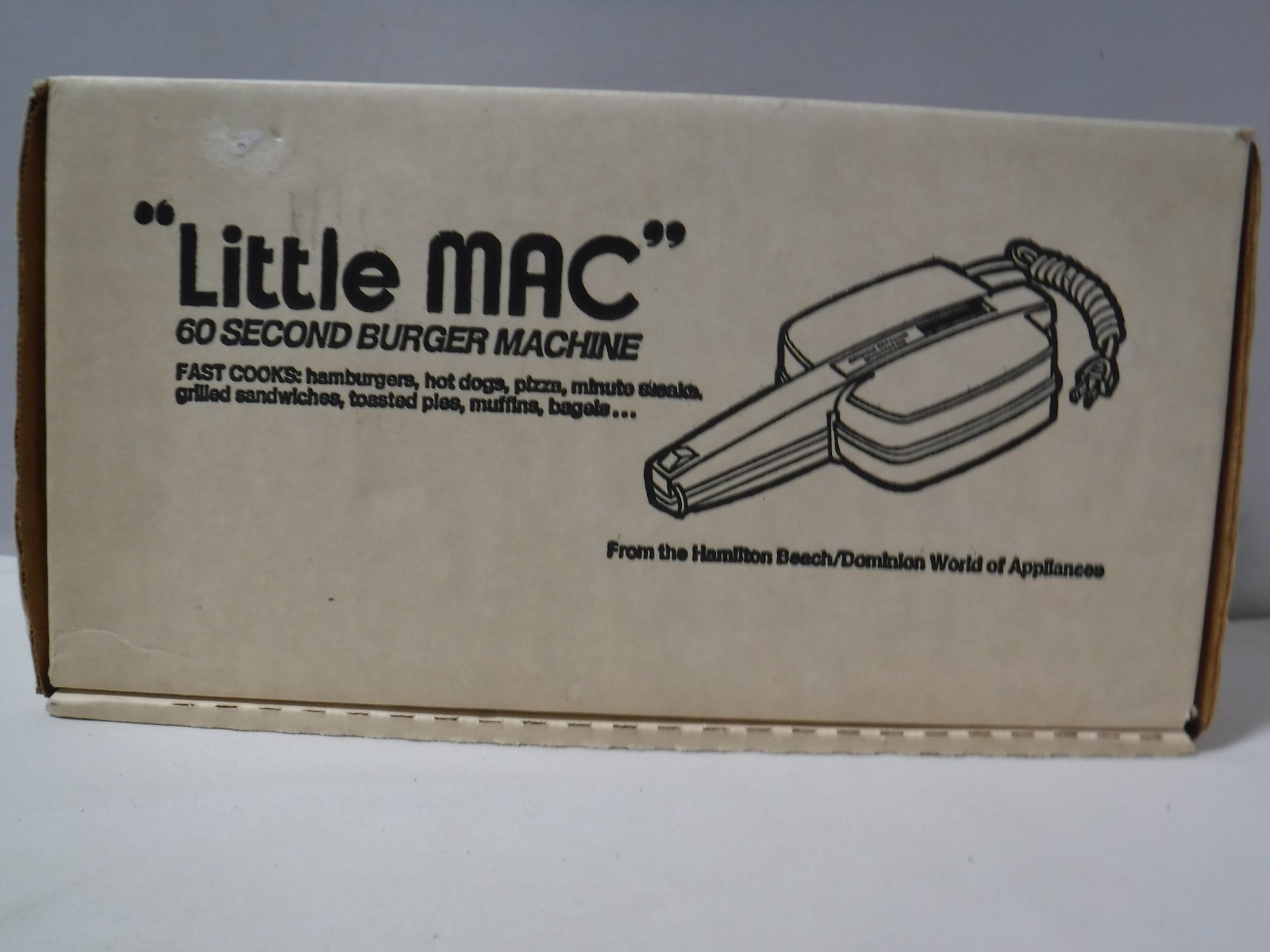 NEW “Little MAC” 60 Second Burger Gridle Machine Hamburger Maker Model #2108