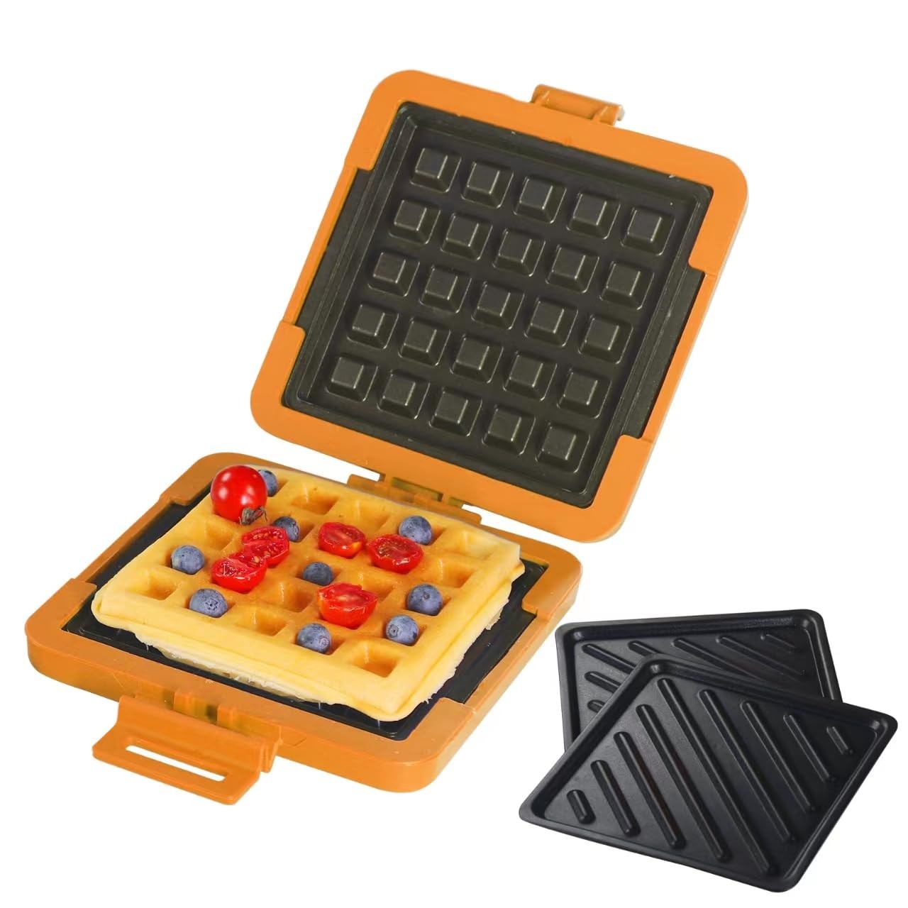 MKYSAIL Microwave Sandwich Maker Waffle Maker 2-in-1 Set – Full Wrap detacha…