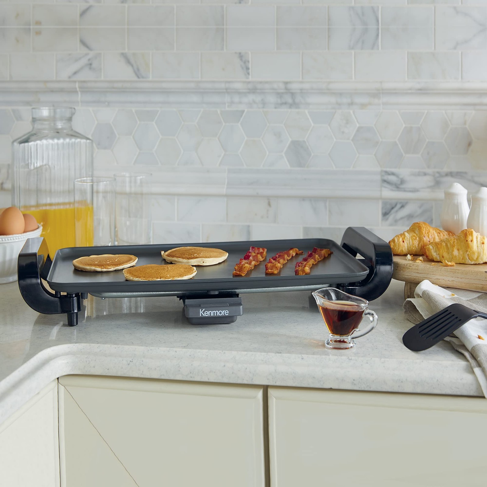 Kenmore Electric Griddle NonStick 1500W 10″x18″ Adjustable Temperature