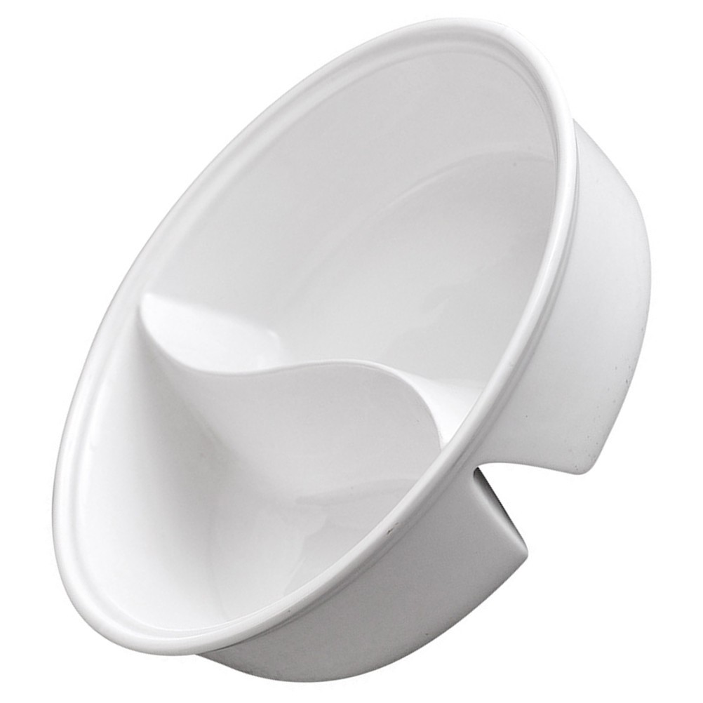 Divided Fat Reduction Bowl Soup Ceramic Small Deep Plate Heat Resistant