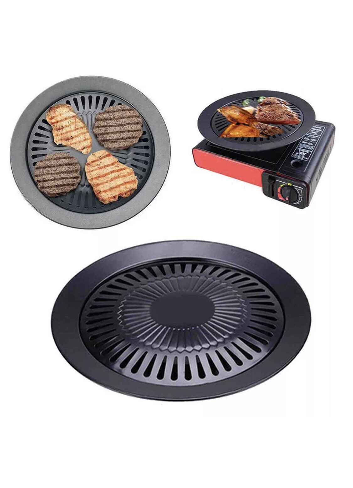Stovetop Grill Indoor Smokeless Outdoor Kitchen Top For Stove Pan Gas Korean Bbq