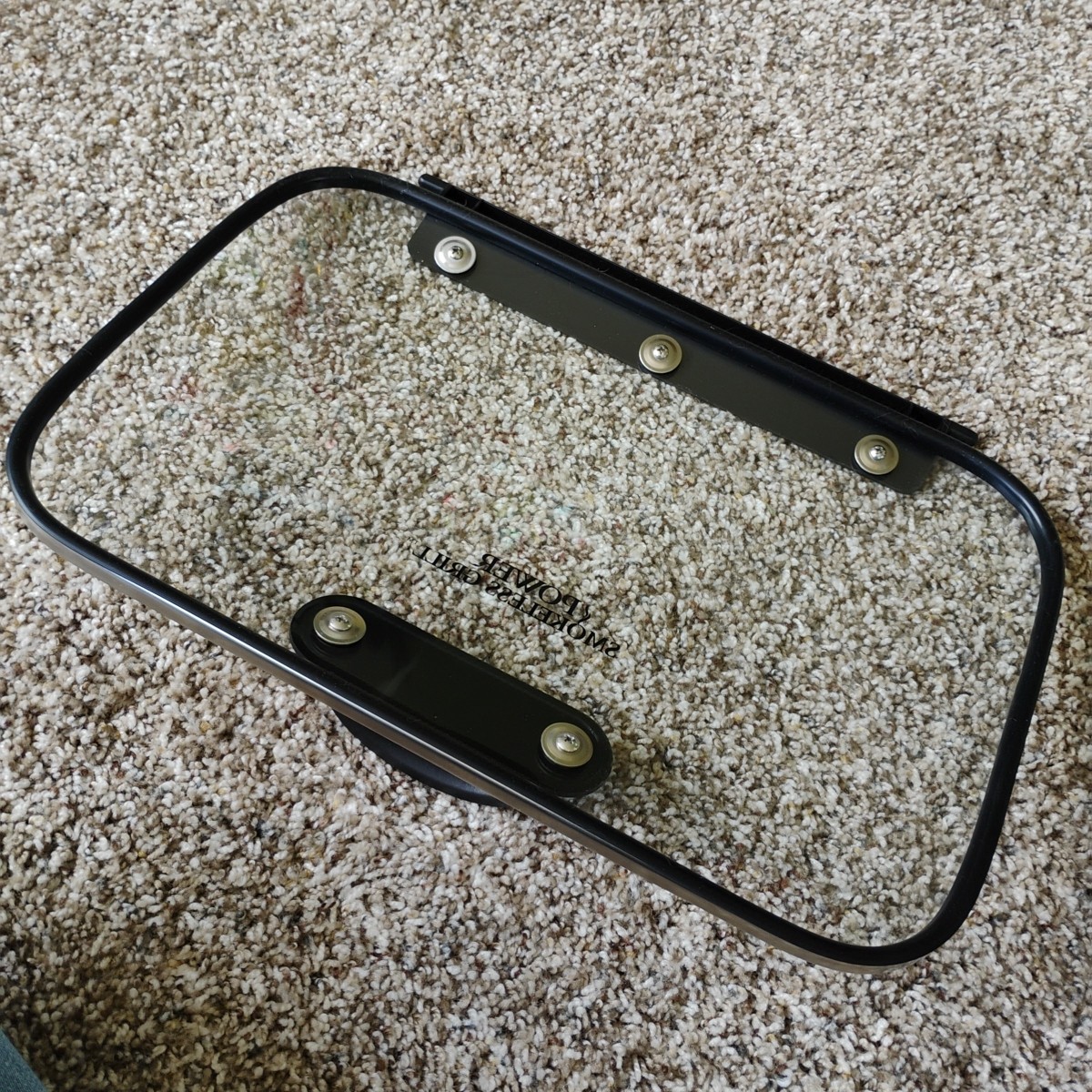 Power Smokeless Grill PG-1500 Glass Lid With Handle Replacement Part Clean