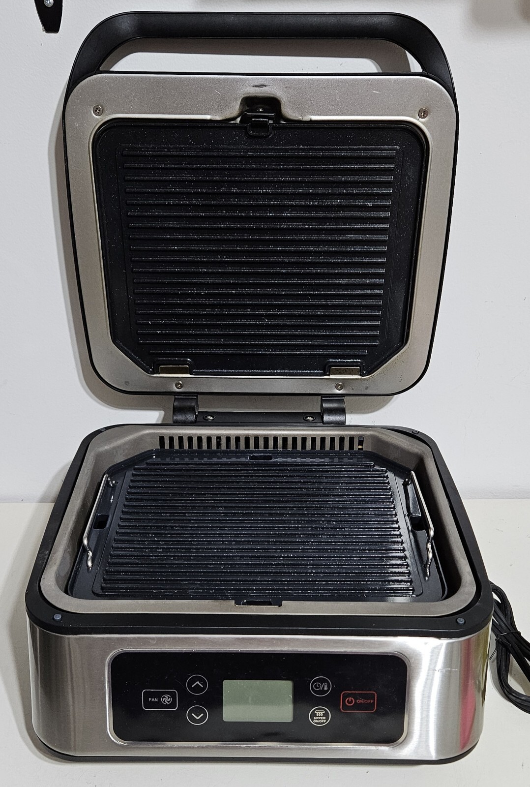 SHAQ Smokeless Grill & Press Electric Indoor Grill GMC01 Complete – TESTED