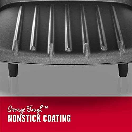 George Foreman 2-Serving Classic Plate Grill and Panini Press Compact Black