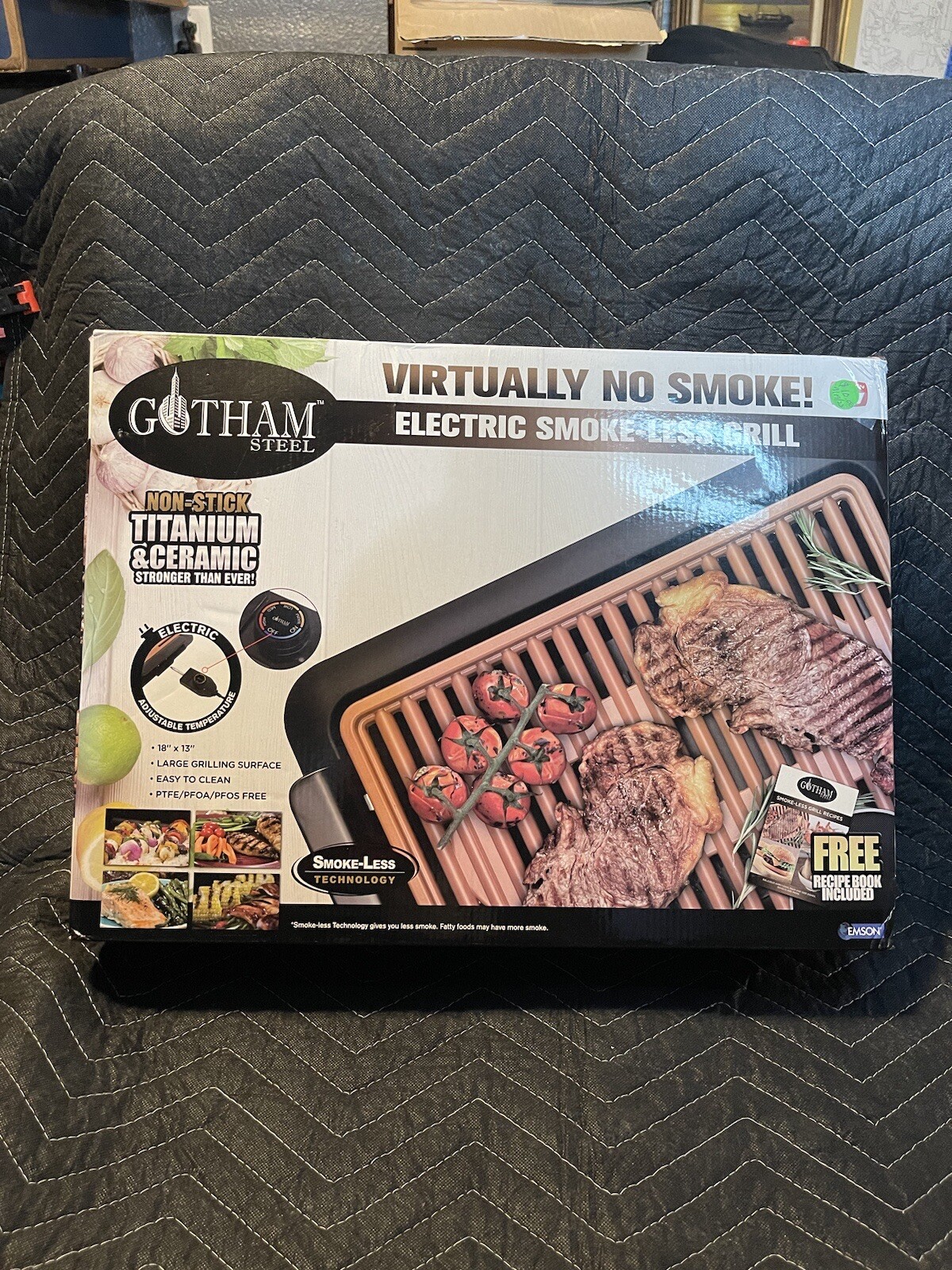 NEW! Gotham Steel 1619 Smokeless Electric Grill. A Must Have!