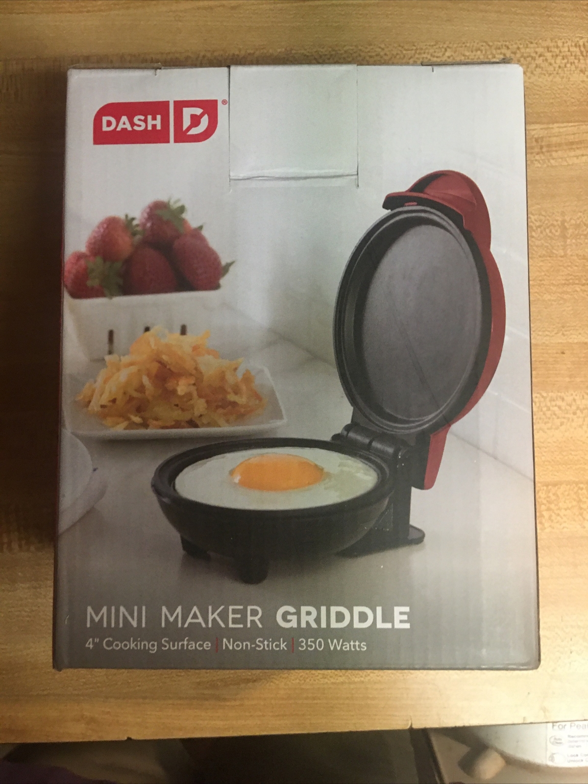 Dash Brand ~ DMS001RD ~ 360W ~ Electric Griddle ~ Red