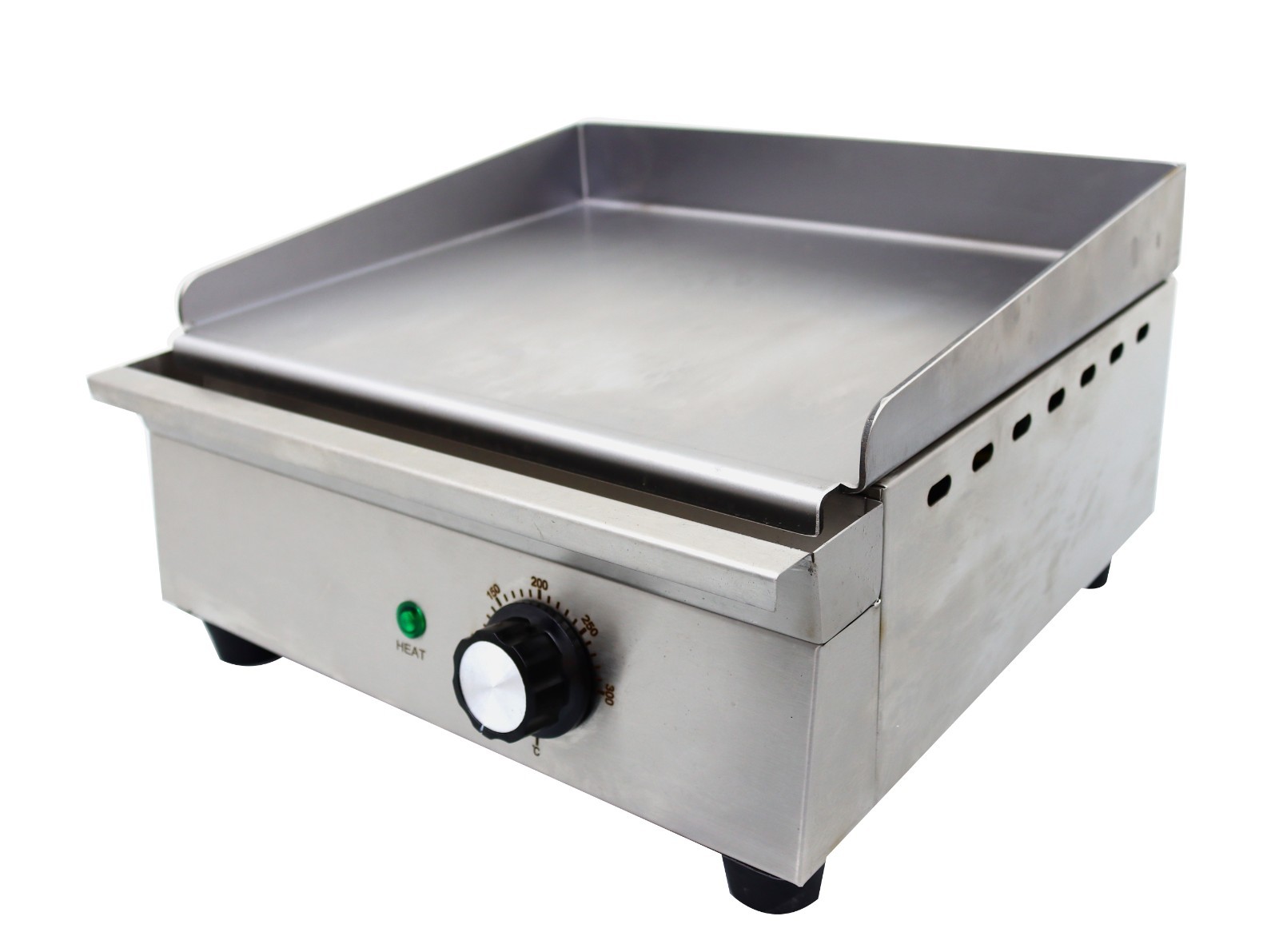 110V 1.2KW Electric Grill Griddle Countertop Stainless Steel Countertop Flat Coo