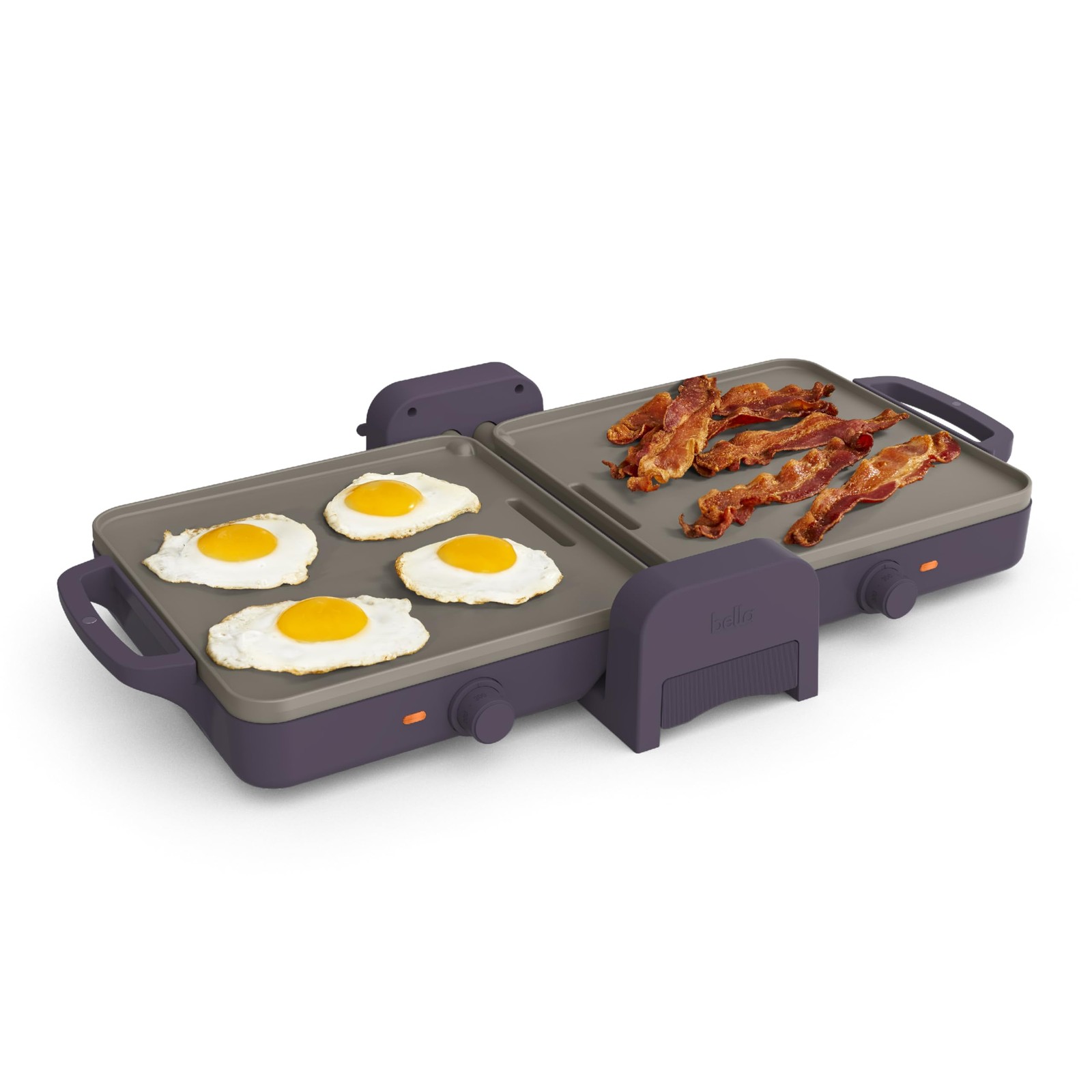 Bella Fold And Store Dual Temp Griddle Compact Nonstick Kitchen Appliance 20X10