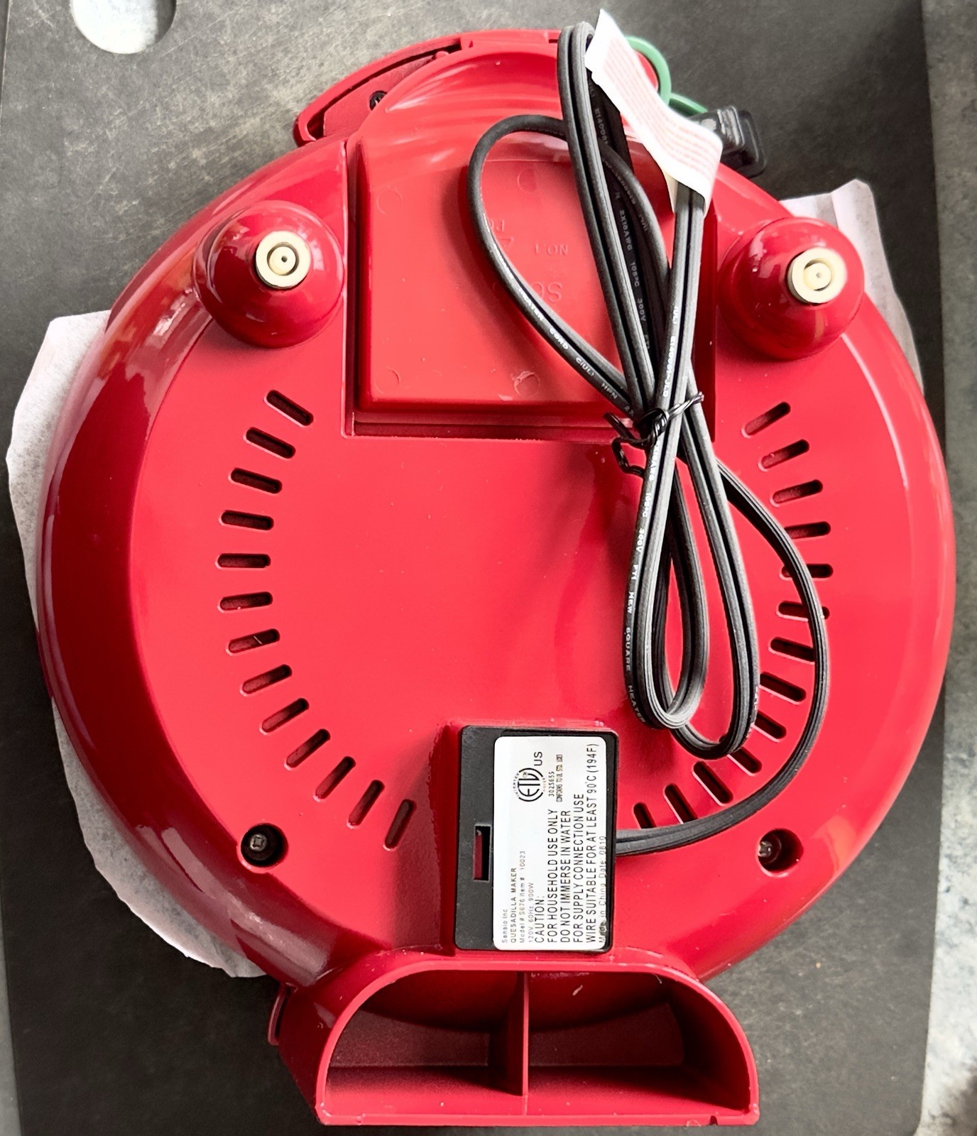 El Paso Chile Company Quesadilla Maker S676 Red Pepper Design NEW in Open Box