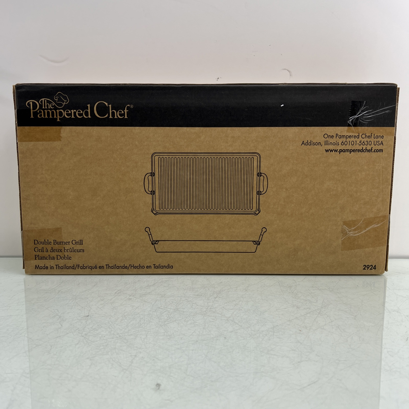 Pampered Chef Double Burner Grill Retired 2924 New Sealed