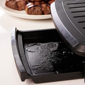 Fully Submersible 4-Serving Grill | Dishwasher-safe grill with fast preheat,