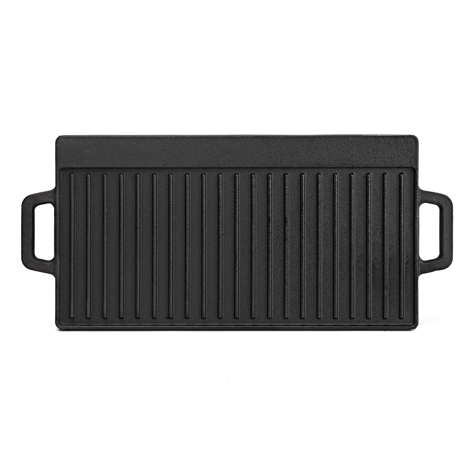 Expert Grill Deluxe Cast Iron Reversible Grill Griddle Plate, Black, Hand Wash