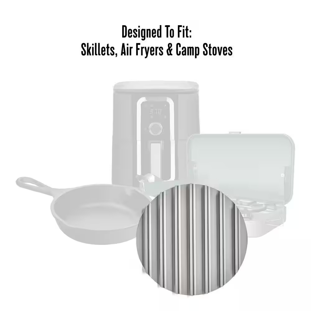 8.75 In. Dia. Grill Anywhere round Sear ‘N Sizzle Grate for Skillets, Air Fryers