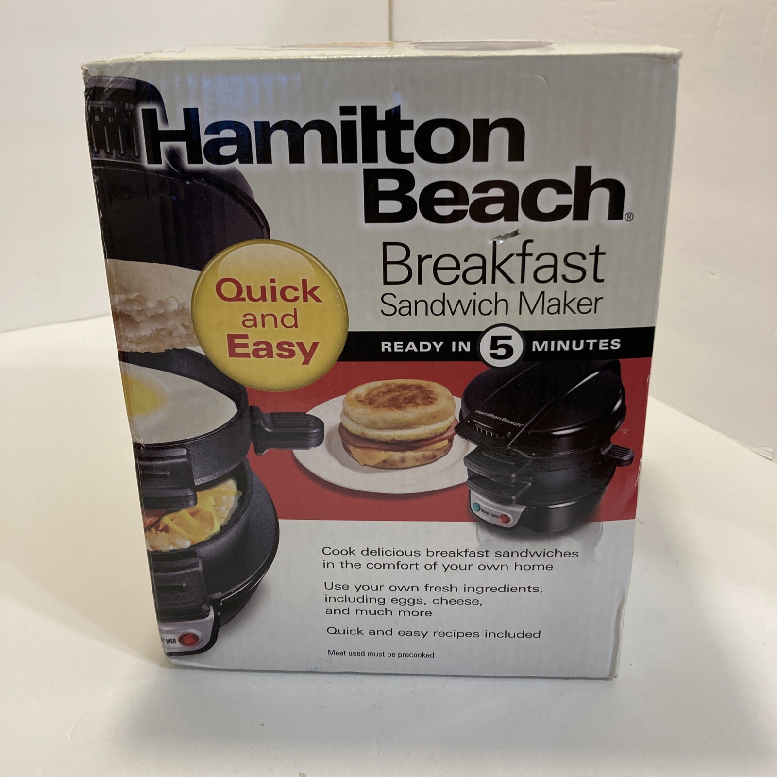 hamilton beach 25477 quick and easy breakfast sandwich maker
