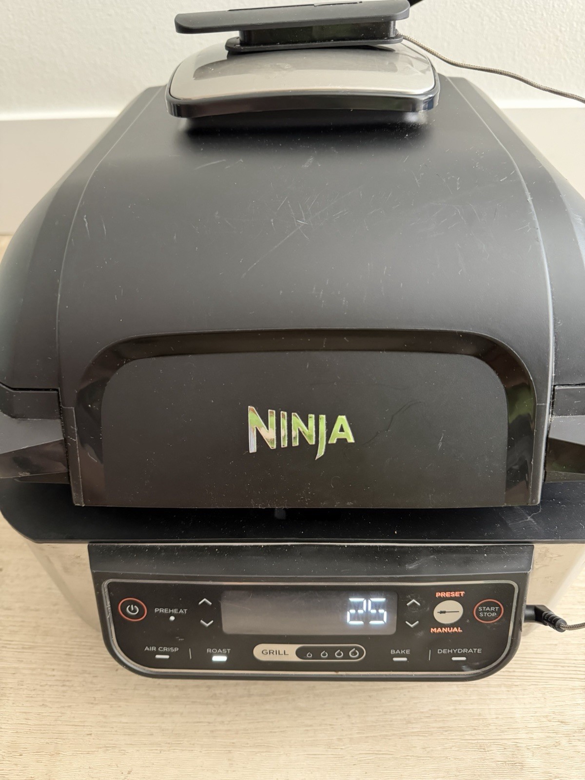 Ninja Foodi Smart 5-in-1 Indoor Grill, Air Crisp, Roast, Bake,Dehydrate EUC