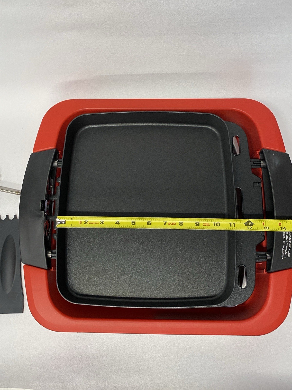 RED Wolfgang Puck Electric Reversible Grill Griddle Cafe Countertop SFB