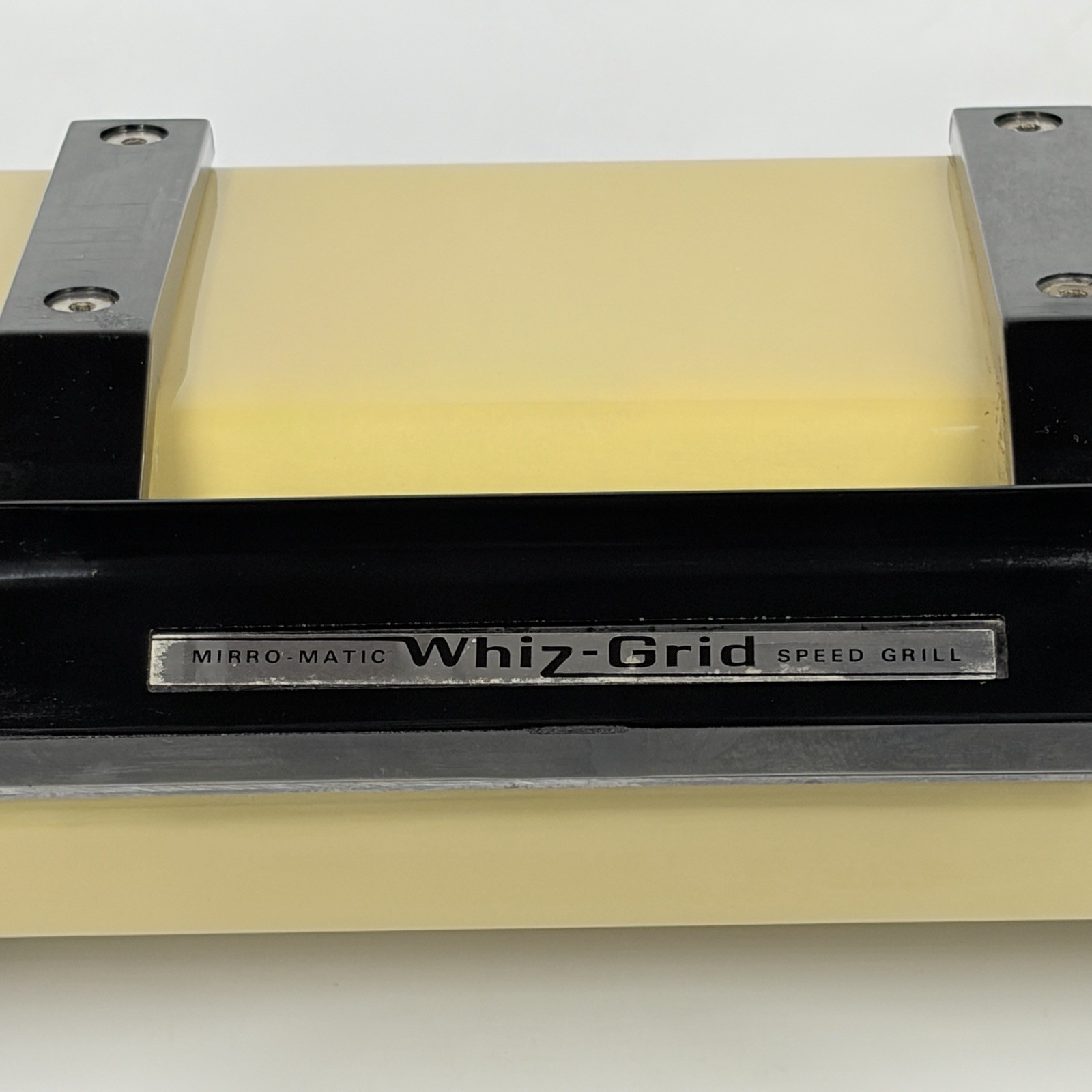 Vintage Mirro Matic Whiz Grid Speed Grill Harvest Gold Sandwich Press M-0363-35