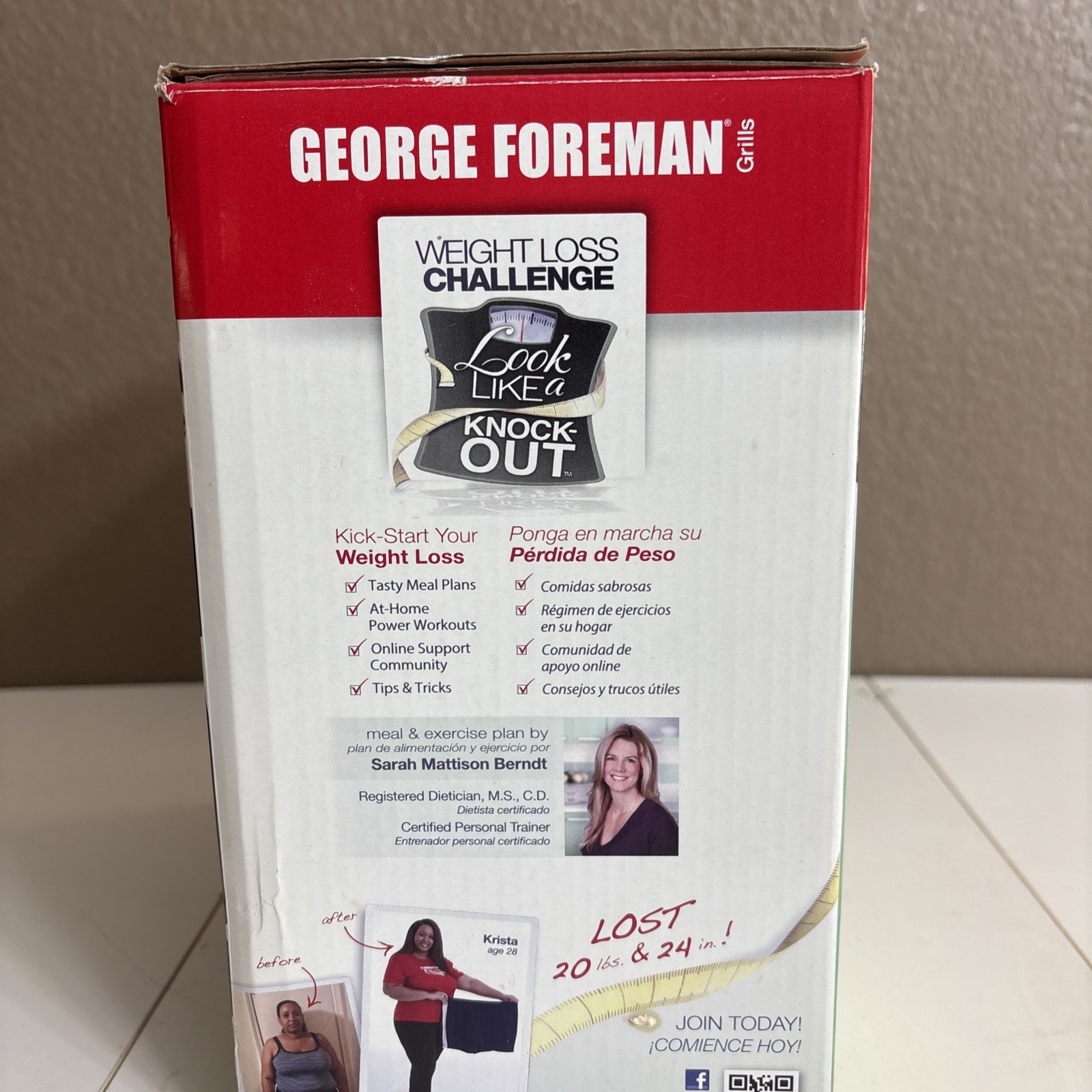 George Foreman GR0040B 2-Serving Classic Plate Grill, Black New