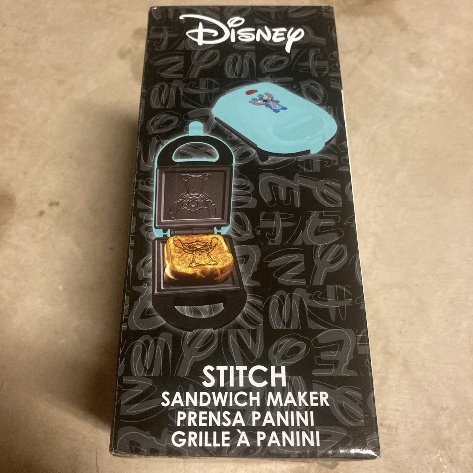 Disney Stitch Sandwich Maker Panini Grill Non-Stick Aluminum New In Box
