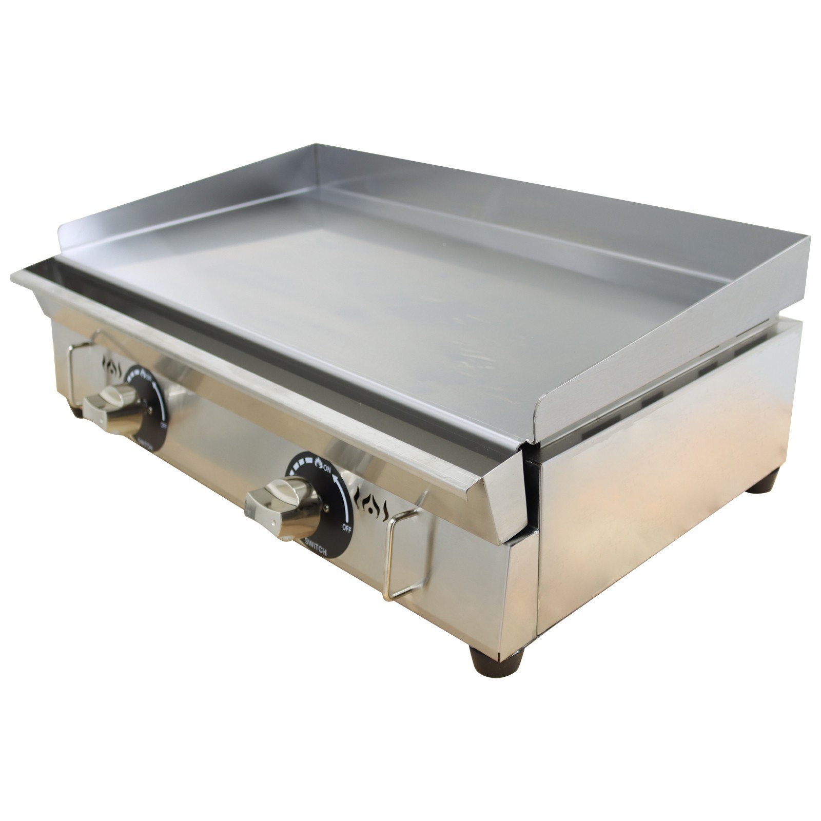 Countertop Flat Griddle Grill LP Gas Stainless Steel 2800Pa Small Kitchen