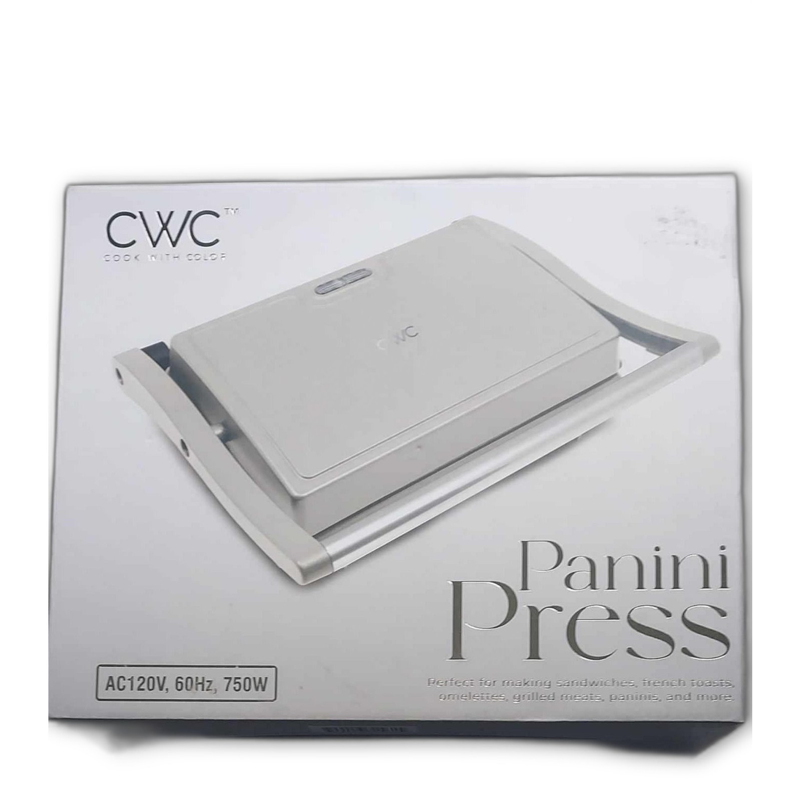 CWC Cooking With Color Panini Press 760W: Perfect Effortless Grilling & More