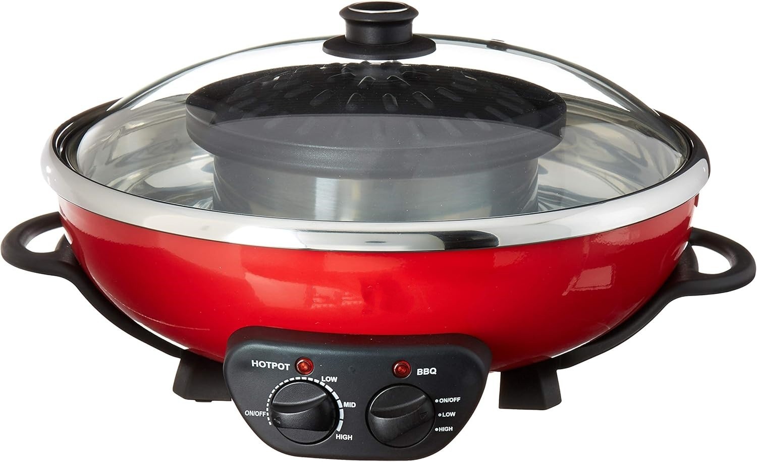 Olla eléctrica Shabu con parrilla de barbacoa coreana para 1 a 6 personas US NEW