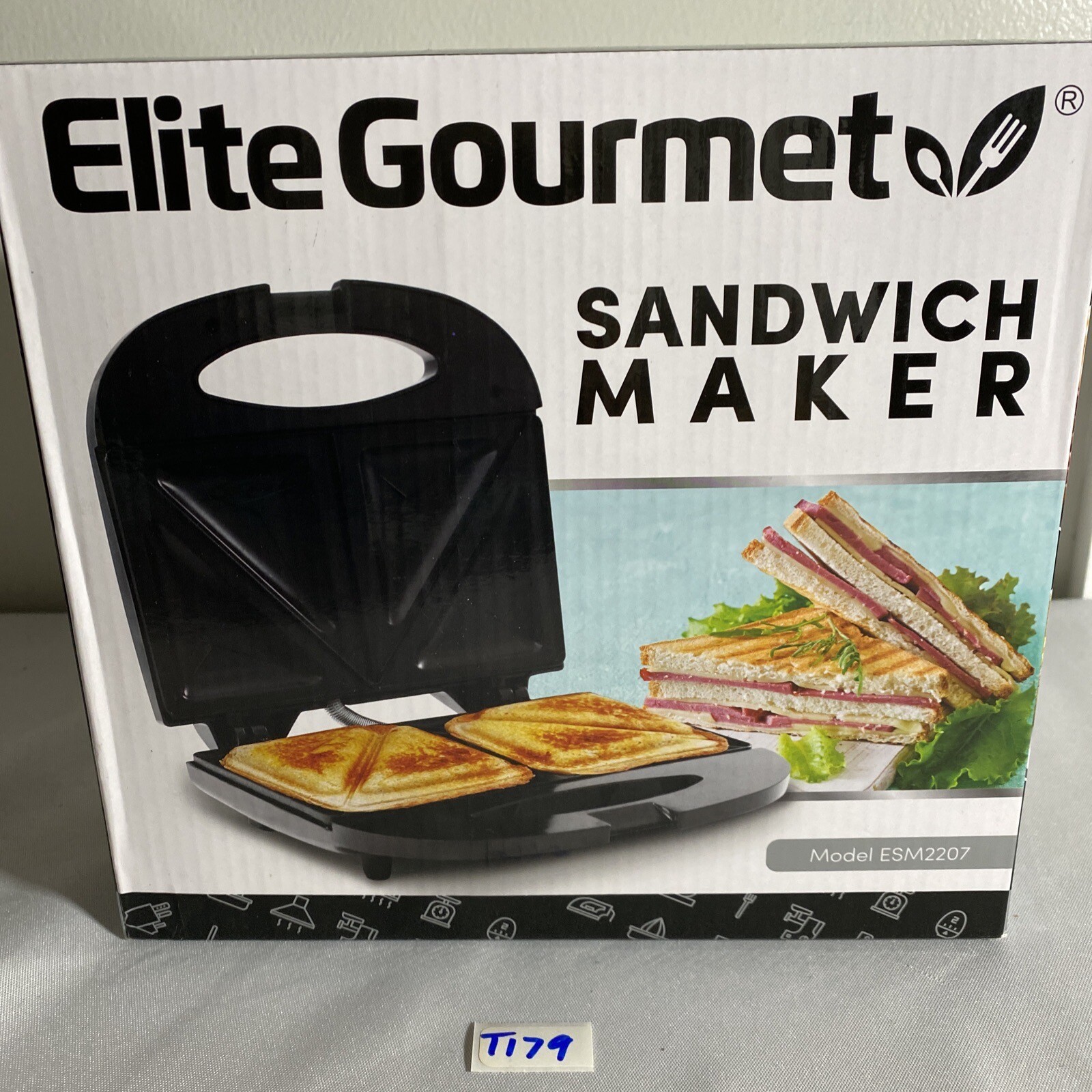 Elite Gourmet Sandwich maker , (T179)