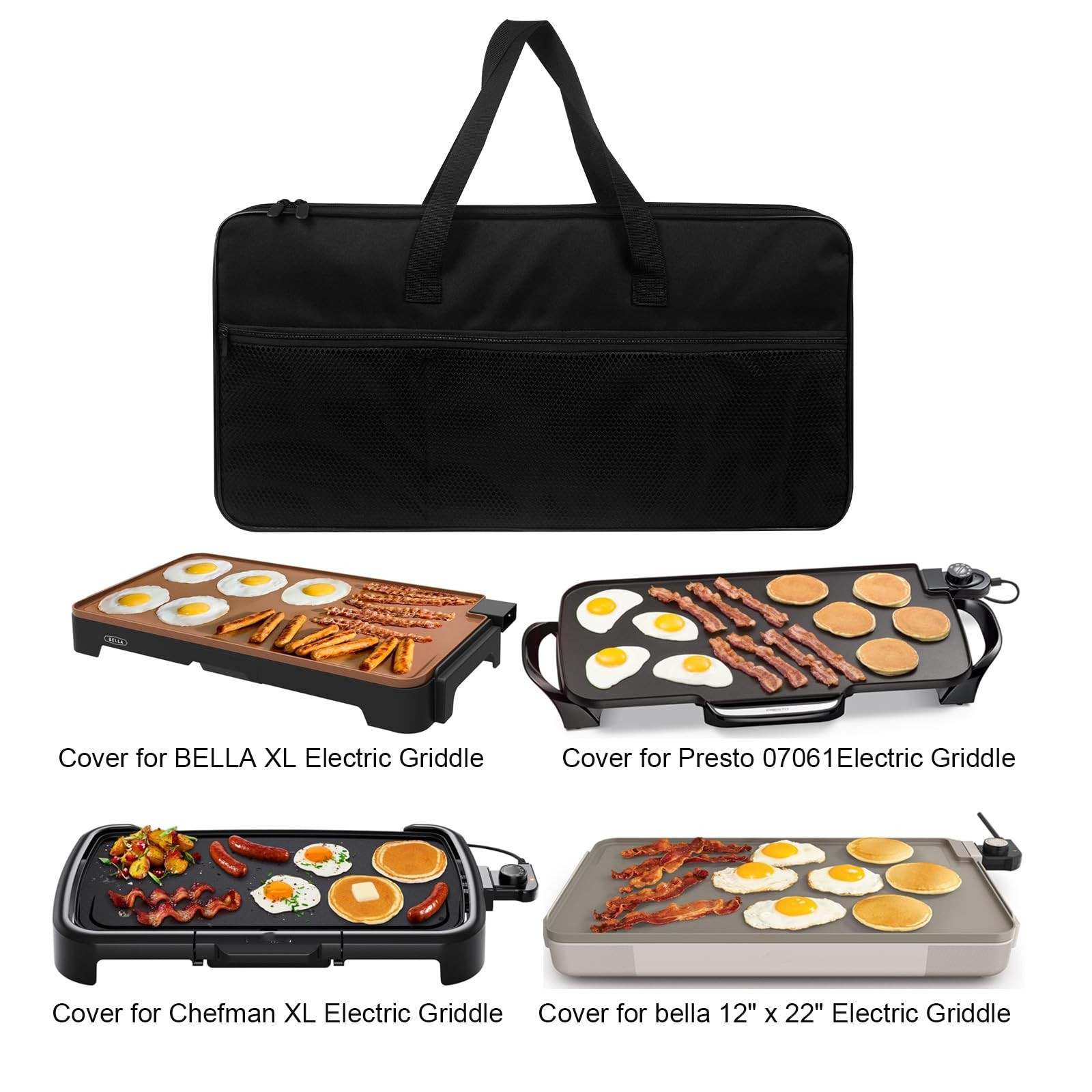 Pancake Griddle Travel Bag Electric Griddle Carrying Case Heat-resistant Wate…