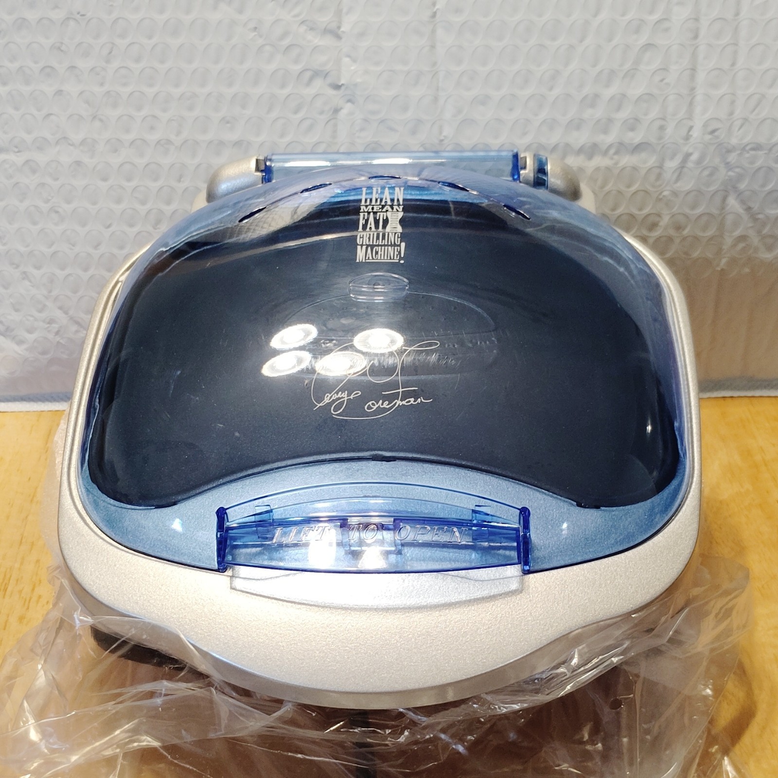 George Foreman GR10ABWI Contact Grill 1200W 120V Electric Blue/Silver