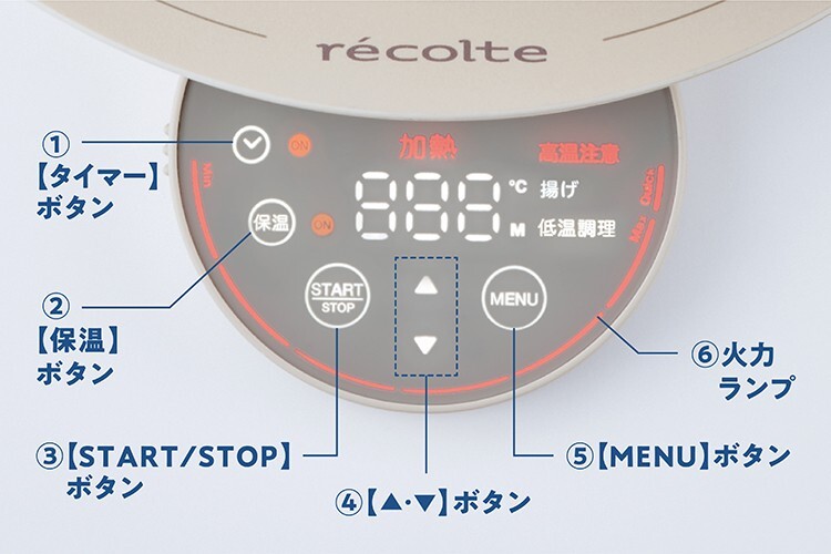 Recolte RIH-1 Tabletop IH Heater Cooking Griddle Plate AC100V Cream White Japan