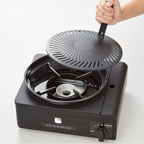Iwatani Cassette Stove Cassette Fu Multi Smokeless Grill Black CB-MSG-1