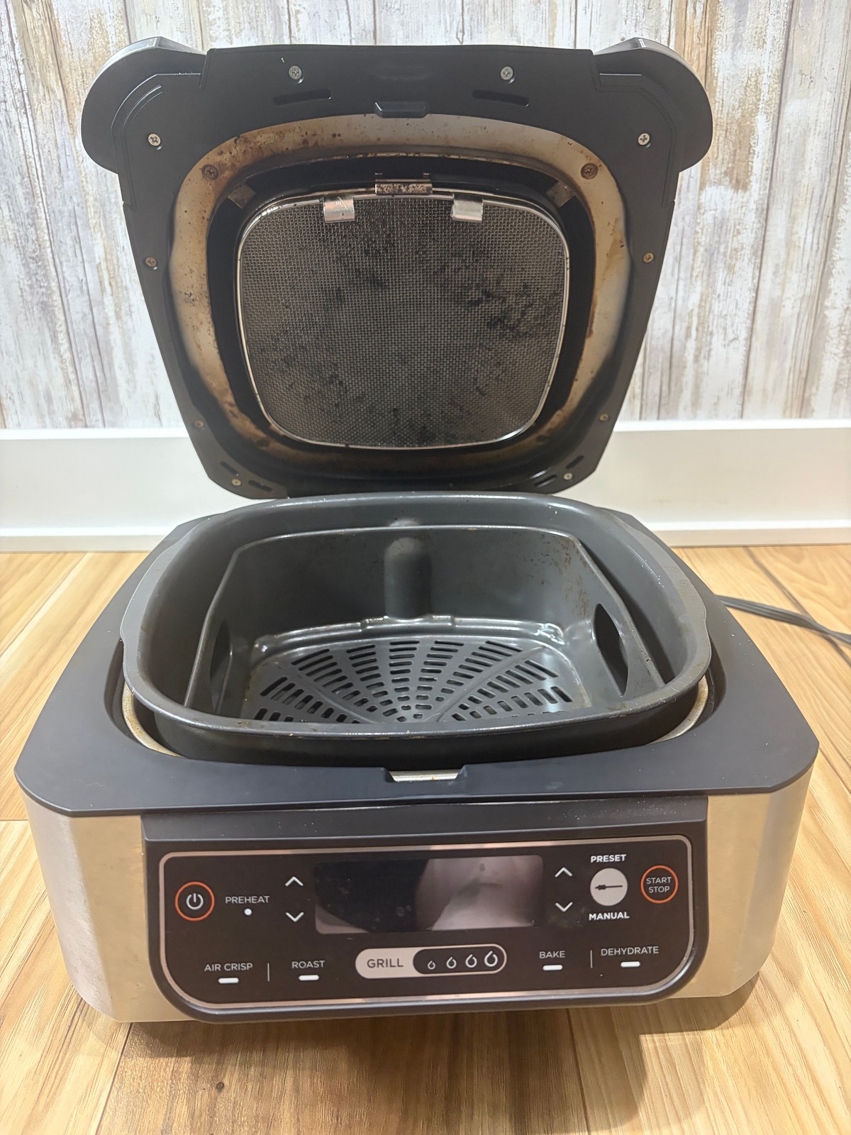 Ninja Foodi Smart Grill LG450CO 15 Air Fryer Indoor Grill Black Stainless bsh