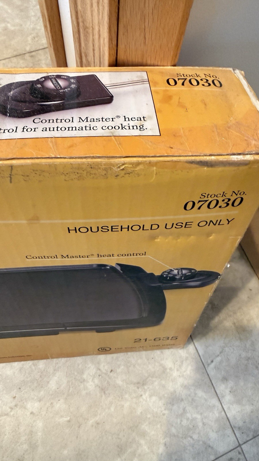 EUC Presto 07030 Cool-Touch Electric Griddle 10.5″ x 20″ Non Stick 1500 Watt