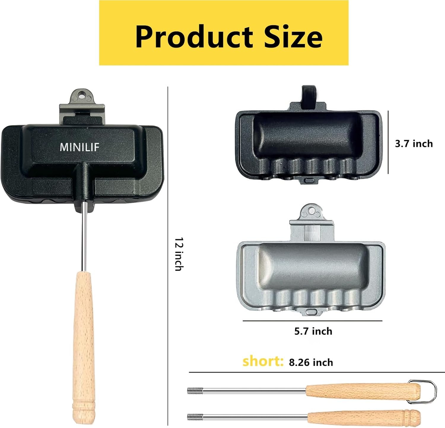 Portable Hot Sandwich Maker Ideal Home & Outdoor Use Sandwich & Pie Maker