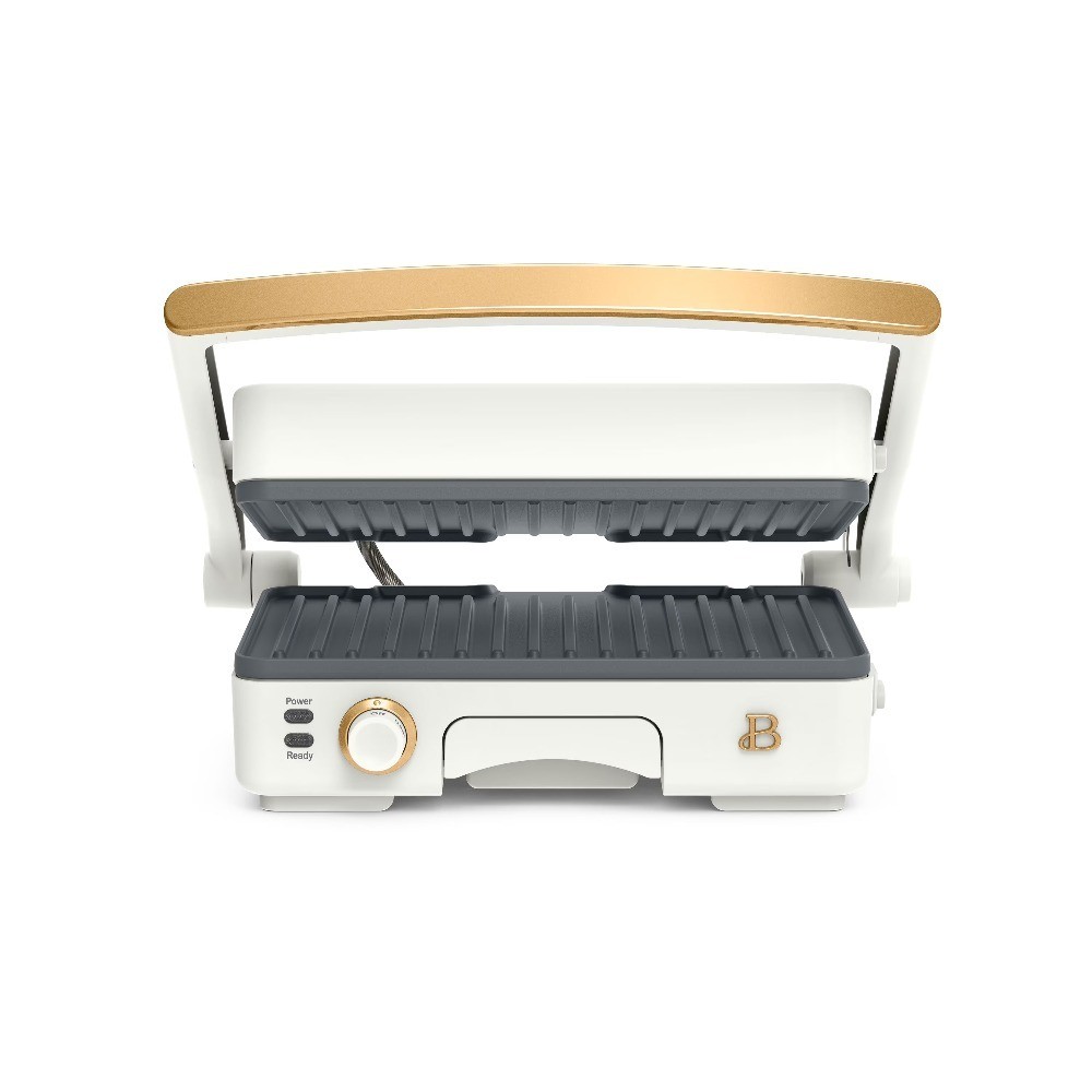 2-in-1 Panini Press & Grill, White Icing by Drew Barrymore