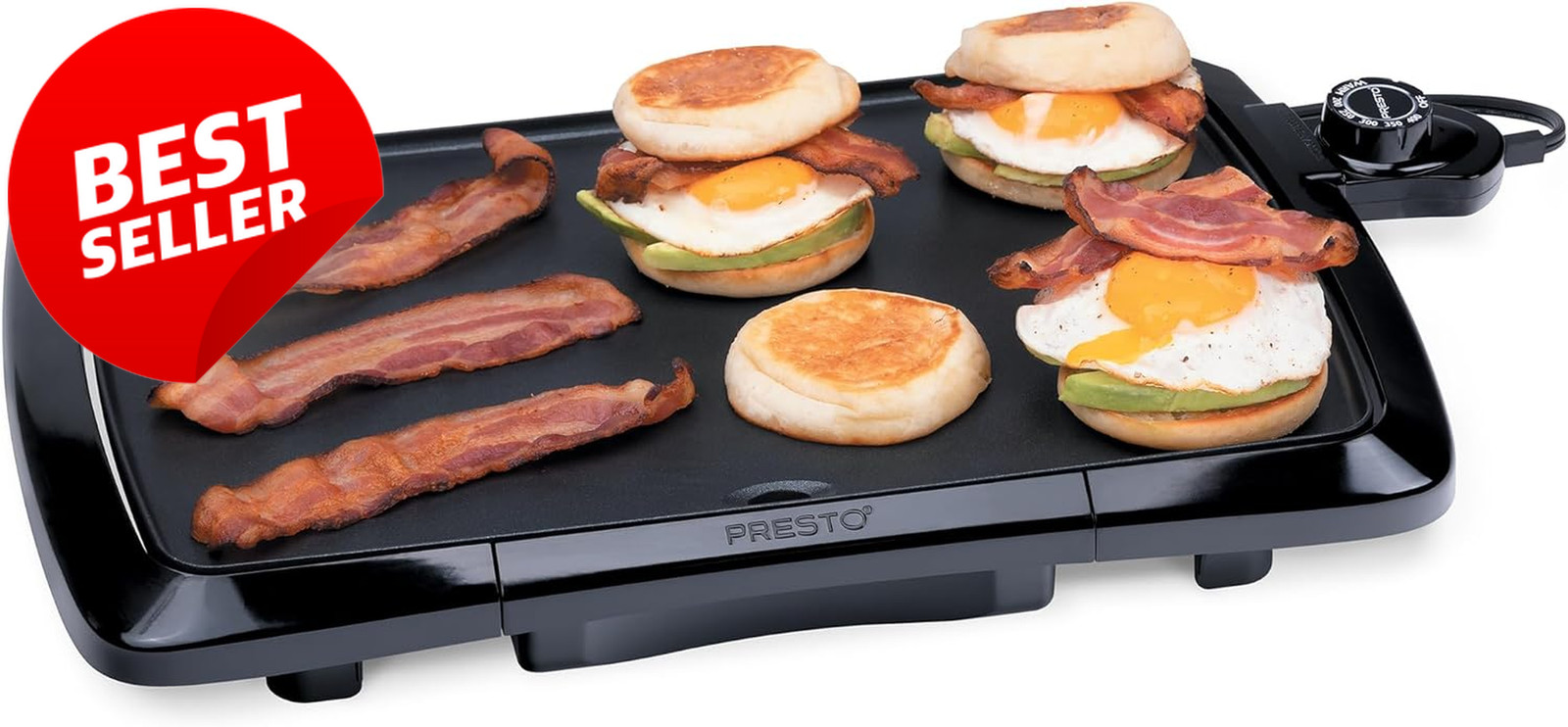 Cool Touch Electric Griddle 22-Inch Nonstick Black US